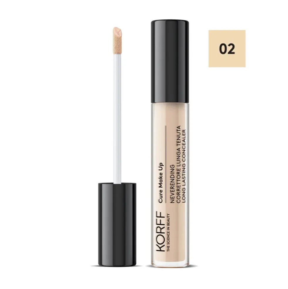 Korff Cure Make Up - Neverending Correttore Liquido Lunga Tenuta N. 02, 2.8ml