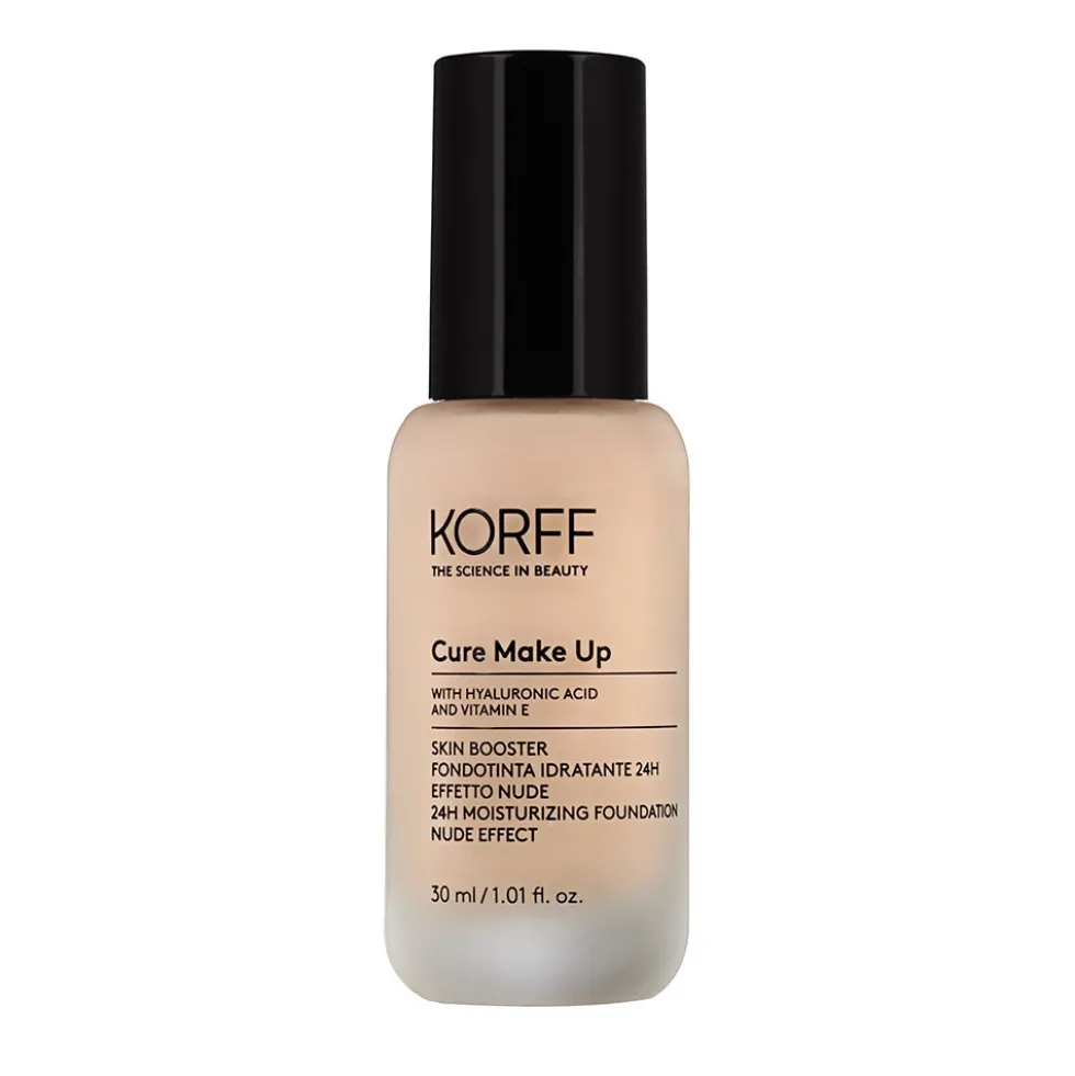 Korff Cure Make Up - Skin Booster Fondotinta Idratante 24H Effetto Nude 04, 30ml