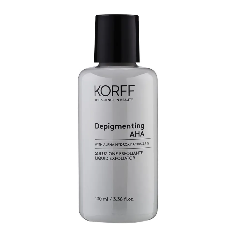 Korff Depigmenting AHA Soluzione Esfoliante con Alfa Idrossiacidi, 100ml