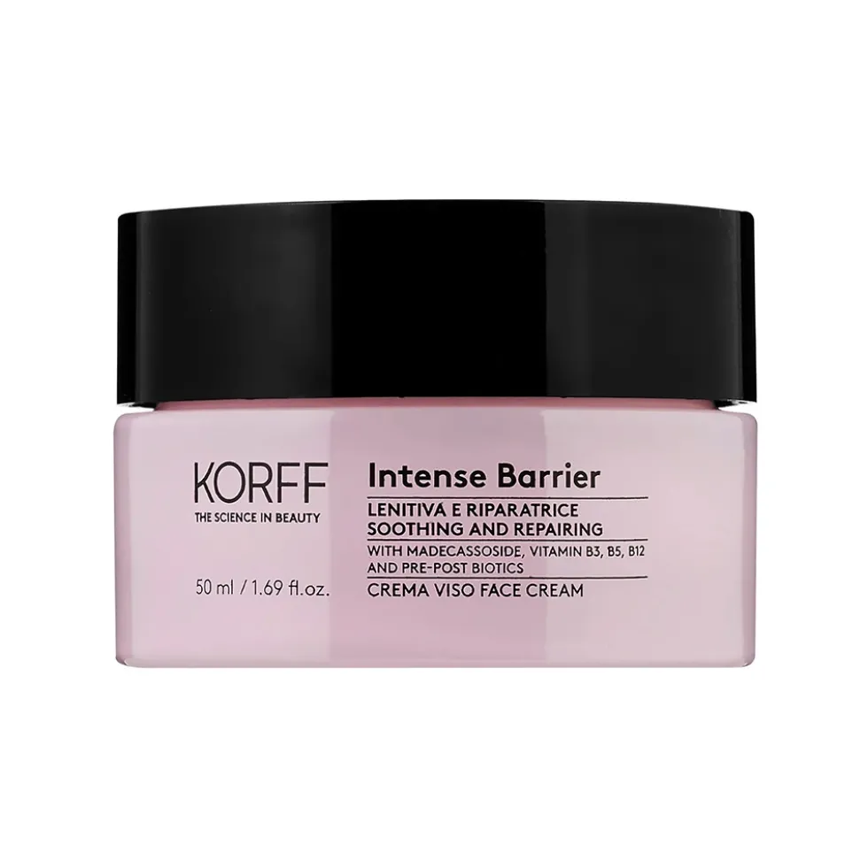 Korff Intense Barrier Crema Viso Lenitiva Riequilibrante, 50ml