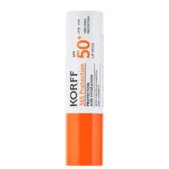 Korff 365 Protection Stick Labbra SPF 50+ - Stick solare idratante per labbra sensibili, 4,5 ml