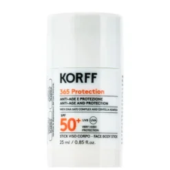 Korff 365 Protection - Stick solare SPF 50+ per il viso, il corpo e le zone sensibili, 25 ml