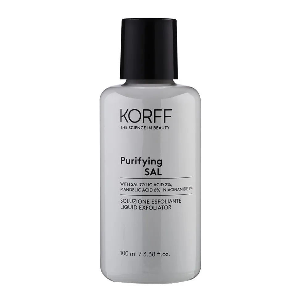 Korff Purifying SAL Soluzione Esfoliante con Acido Salicilico, 100ml