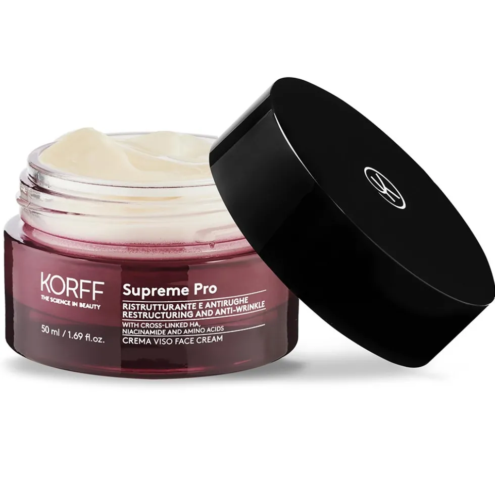 Korff Supreme Pro - Crema Viso Ristrutturante e Antirughe, 50ml