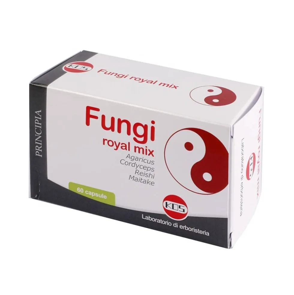 Kos Fungi Royal Mix Integratore Difese dell'Organismo, 60 Capsule