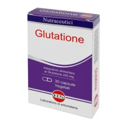 Kos Glutatione - Integratore antiossidante contro lo stress ossidativo, 30 capsule da 250 mg