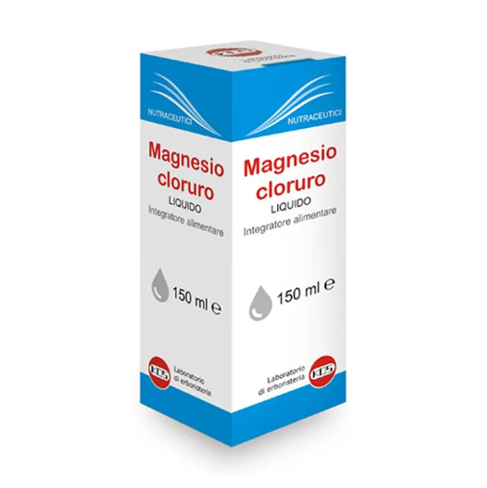 Kos Magnesio Cloruro Liquido - Integratore per la stanchezza e la funzione muscolare, 150 ml