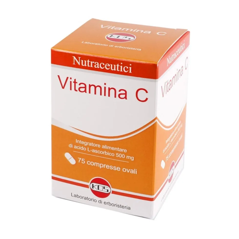 Kos Nutraceutici - Vitamina C Integratore Alimentare, 75 Compresse ovali