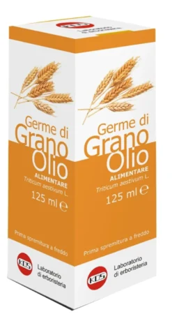 Kos Olio di germe di grano - Integratore alimentare antiossidante con vitamina E, 125 ml
