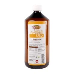 Kos Olio di semi di sesamo - Olio spremuto a freddo per uso orale e come condimento, 1000 ml