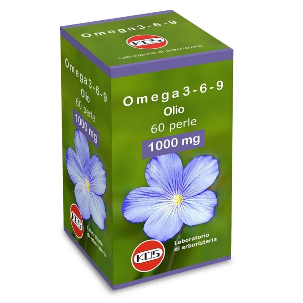 Kos Omega 3-6-9 100mg Integratore Alimentare, 60 Perle