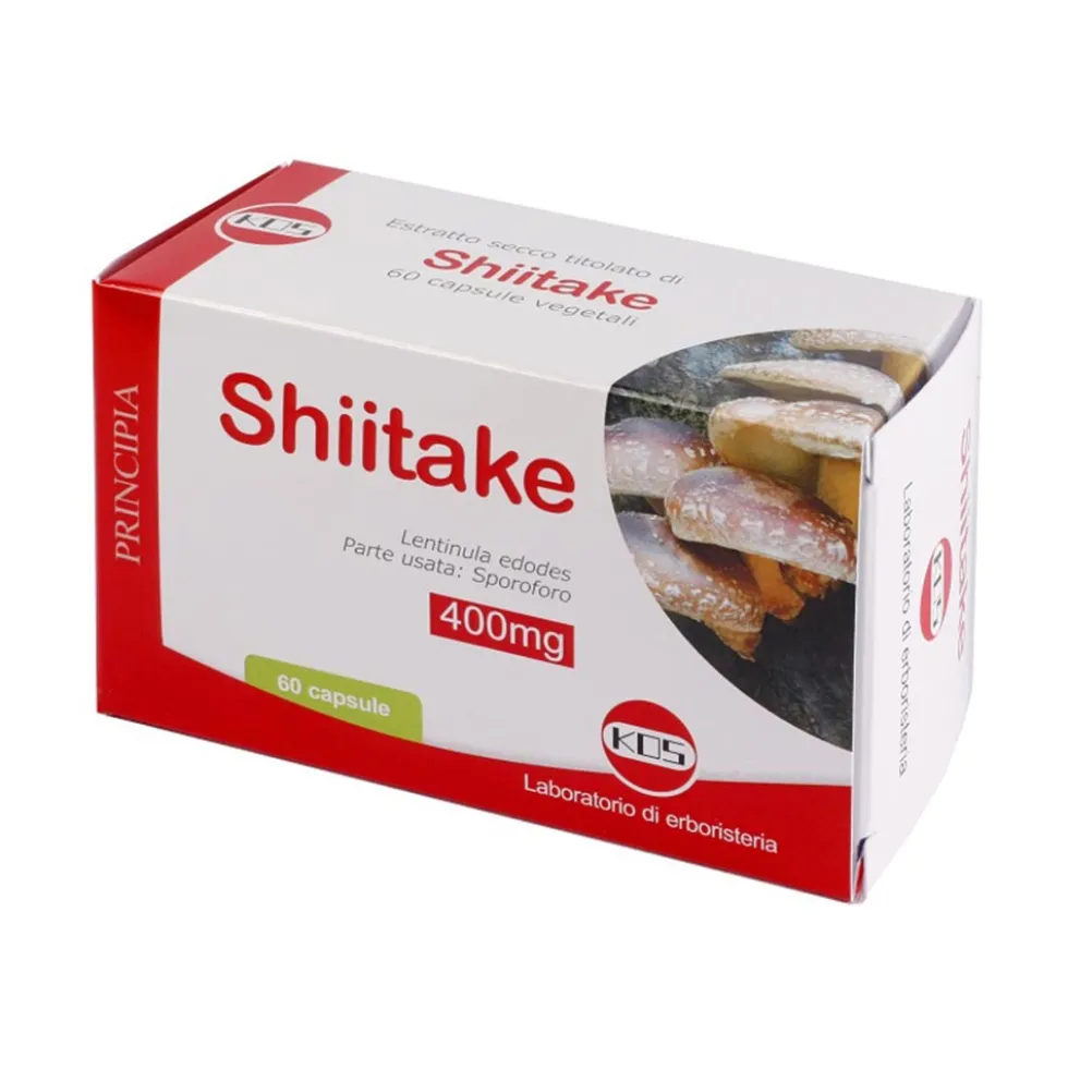 Kos Principia - Shitake Estratto Secco 400mg Integratore Alimentare, 60 Capsule