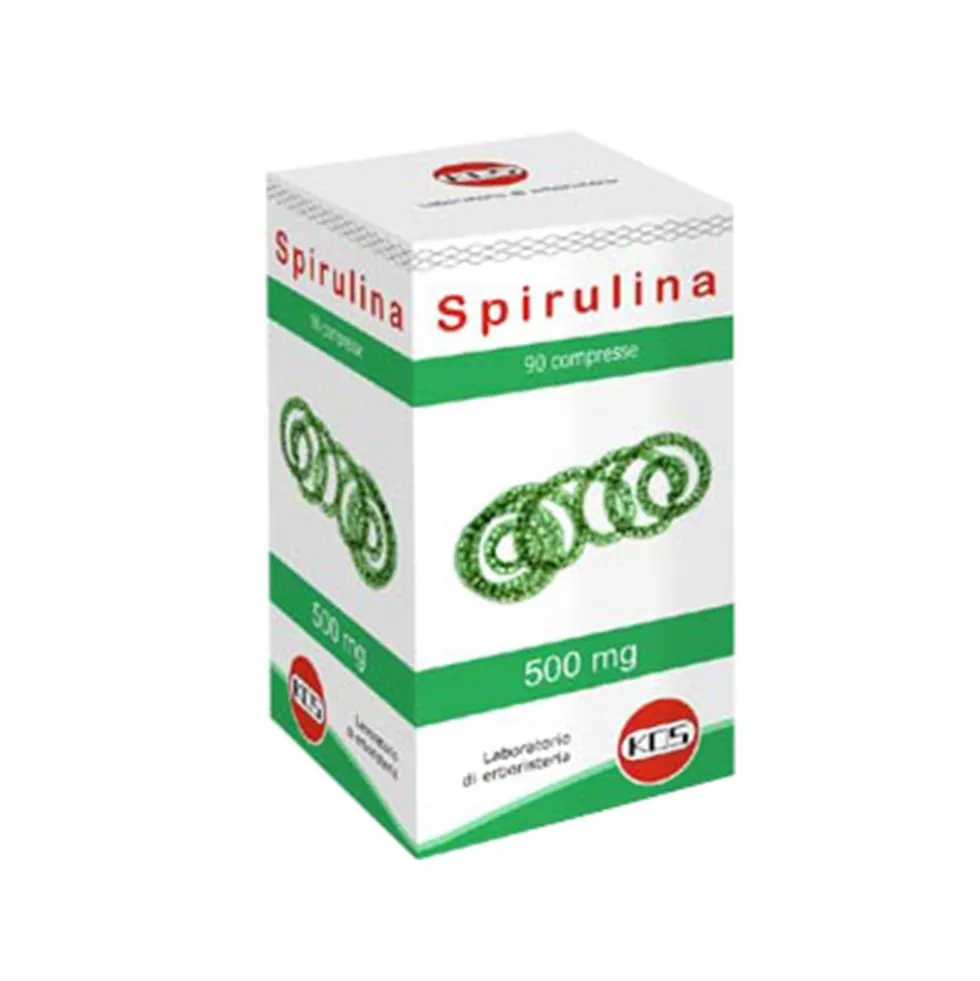 Kos Spirulina - Integratore alimentare ad azione di sostegno e ricostituente, 90 compresse