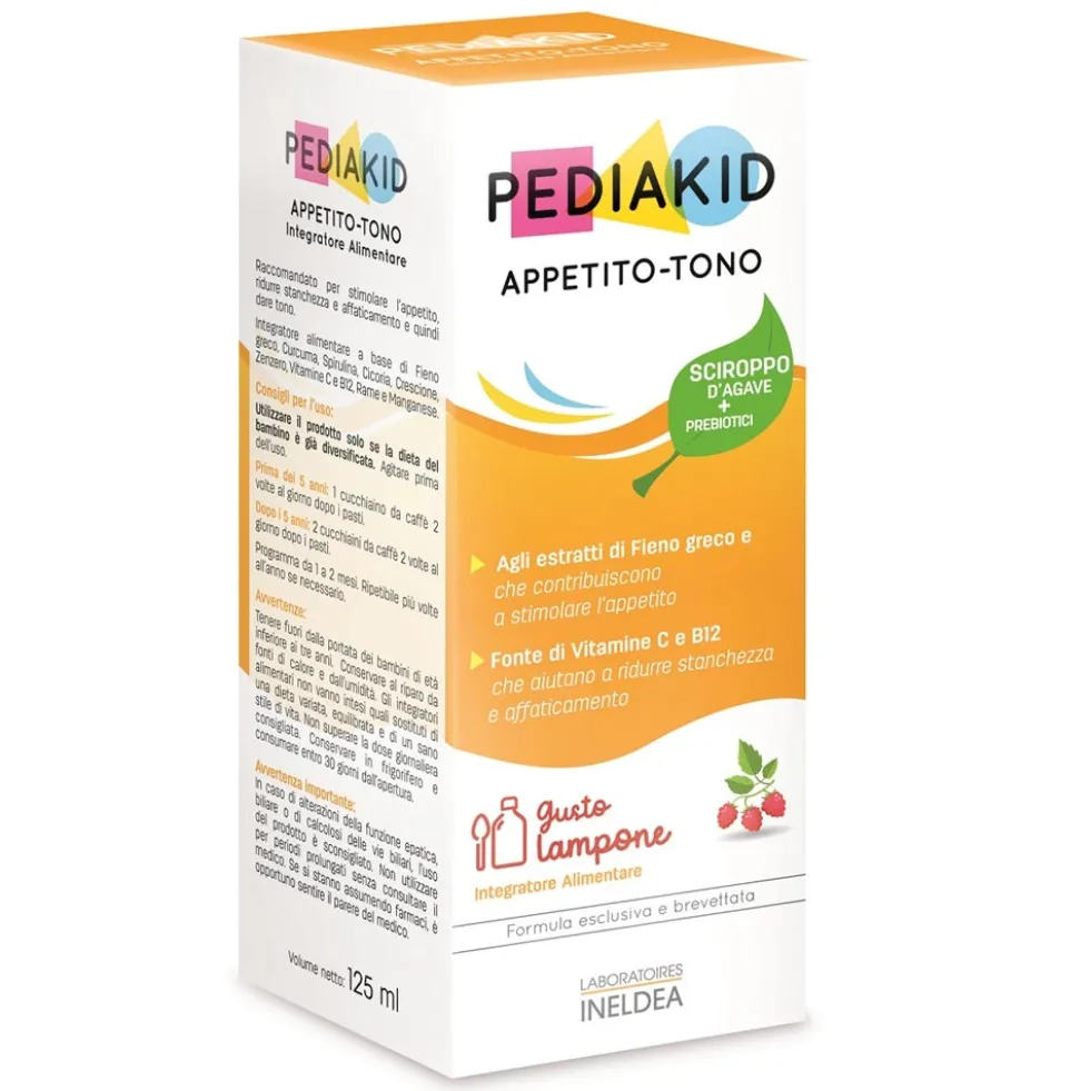 Laboratoires Ineldea Pediakid - Appetito-Tono Integratore Bambini, 125ml