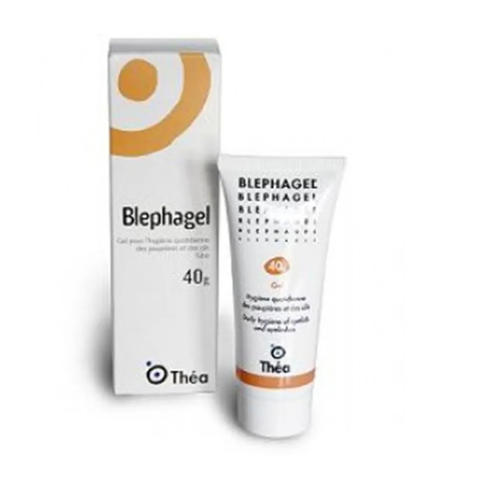 Laboratoires Thea Blephagel - Gel detergente sterile per l'igiene di palpebre e ciglia, 30 g