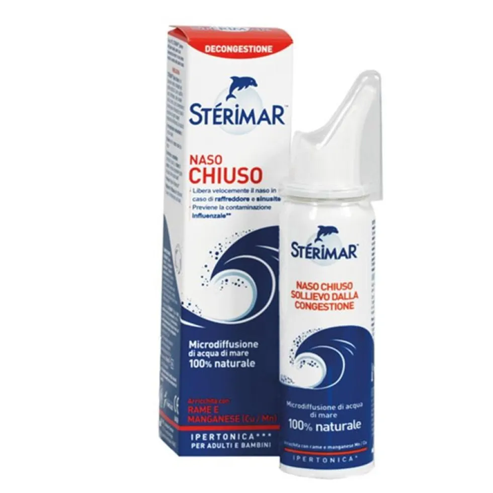 Laboratori Baldacci Sterimar Ipertonico Cu/mc Naso Chiuso Spray 50 Ml
