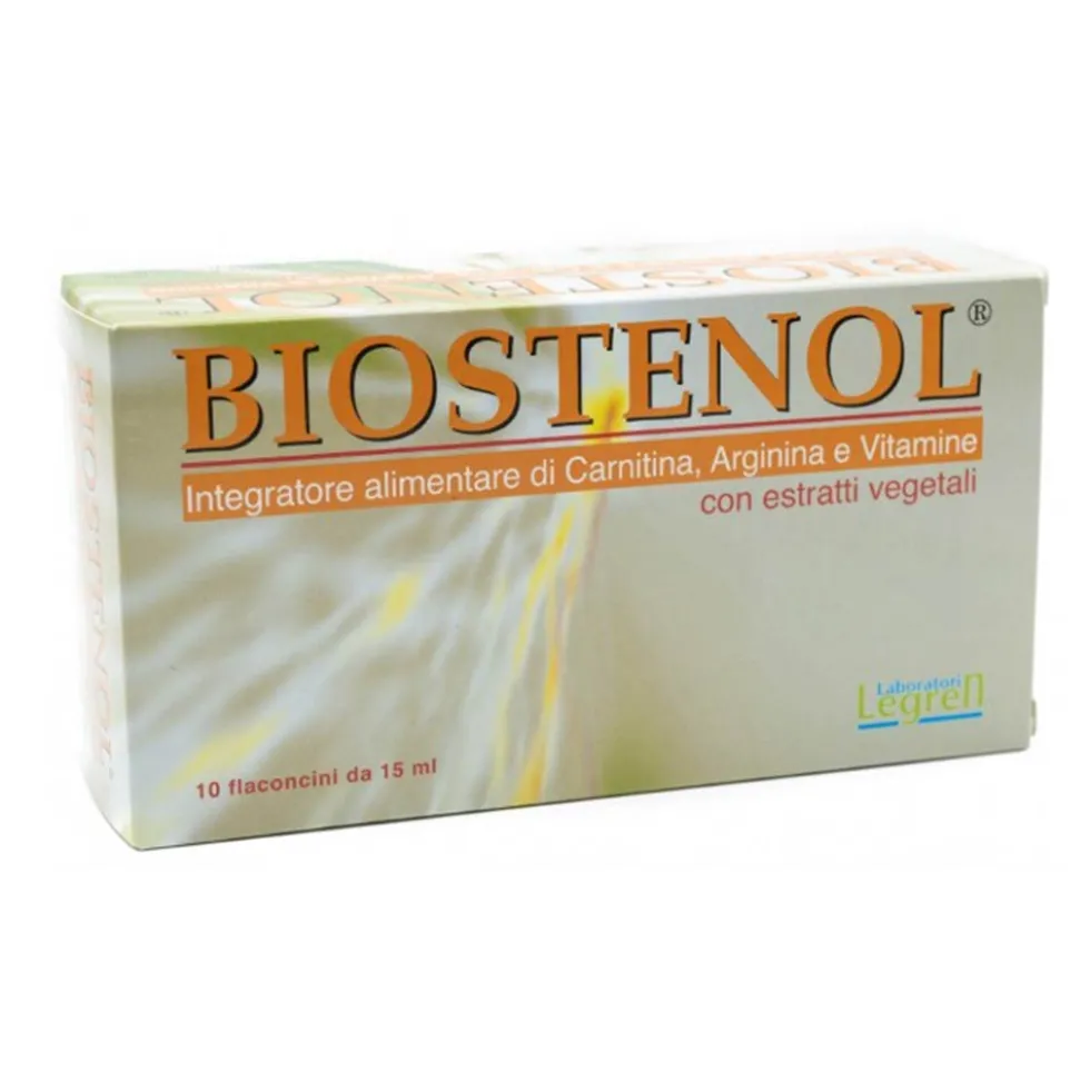 Laboratori Legren Biostenol Integratore Alimentare, 10 Flaconcini 15ml