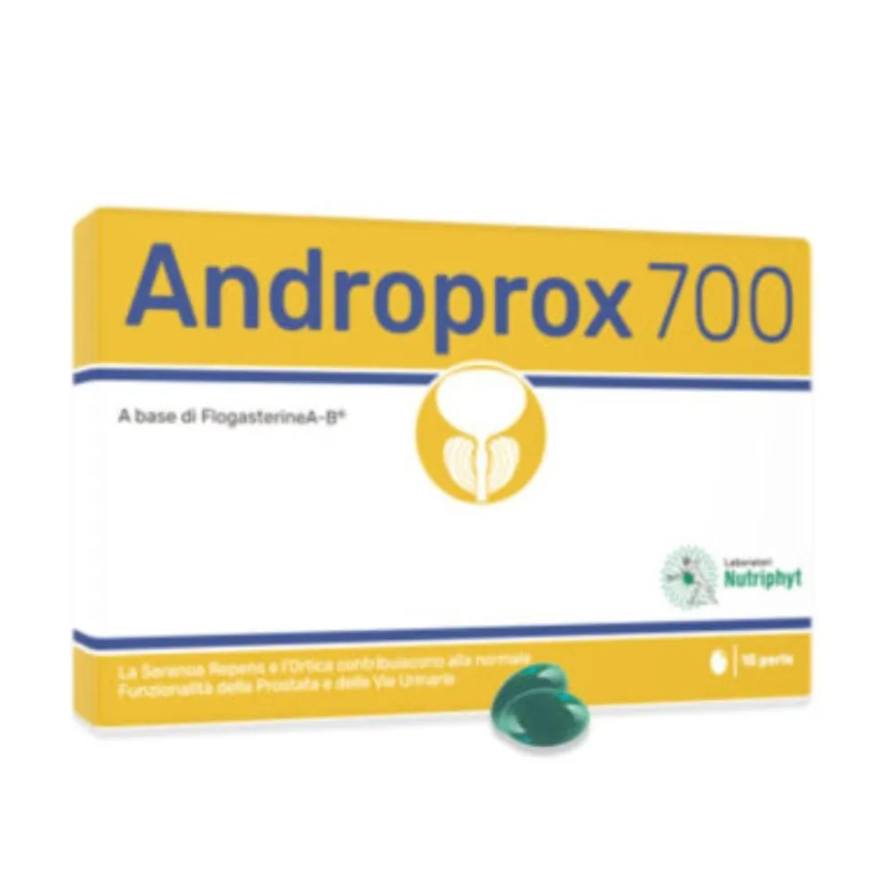 Laboratori Nutriphyt Androprox 700 Integratore Prostata, 15 Perle Softgel