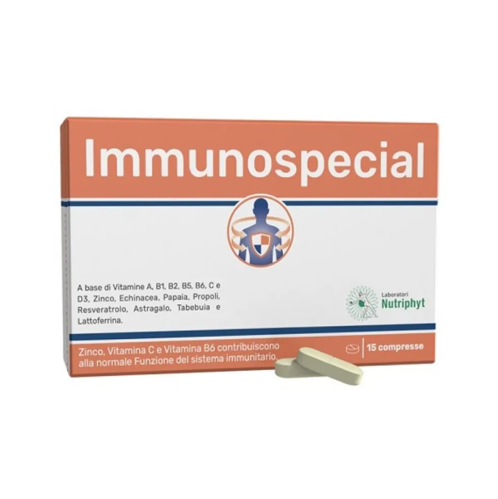 Laboratori Nutriphyt Immunospecial Integratore Alimentare, 15 Compresse