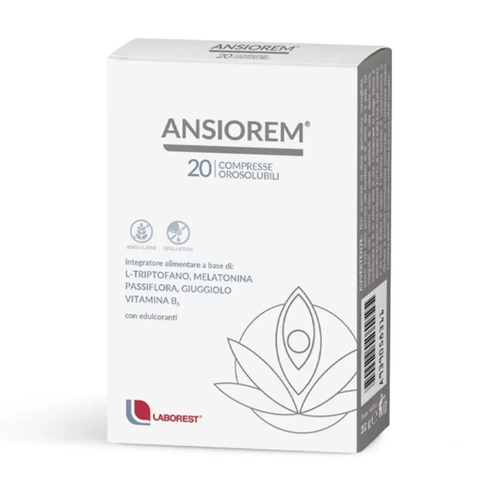 Laborest Ansiorem Integratore Benessere Mentale e Rilassamento, 20 Compresse