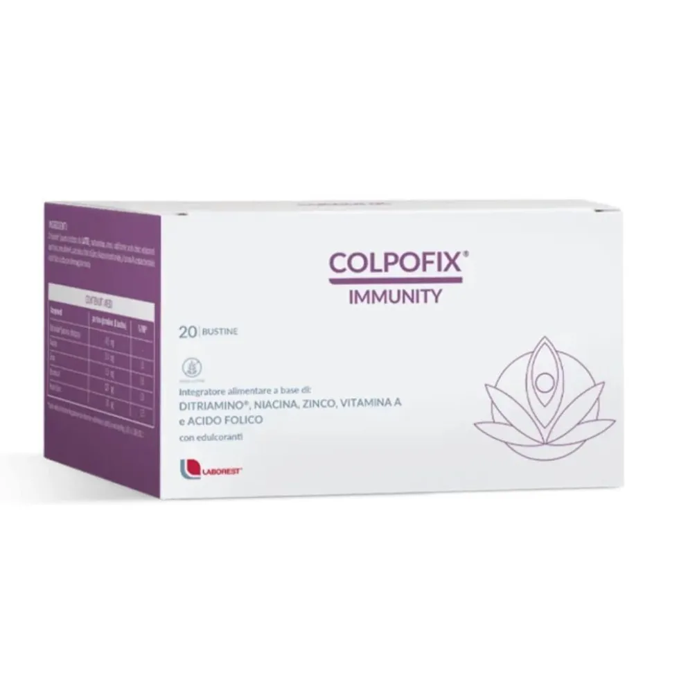 Laborest Colpofix Immunity Integratore Sistema Immunitario e Antiossidante, 20 bustine