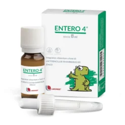 Laborest Entero 4 Gocce - Integratore per la flora intestinale e il sistema immunitario, 8 ml