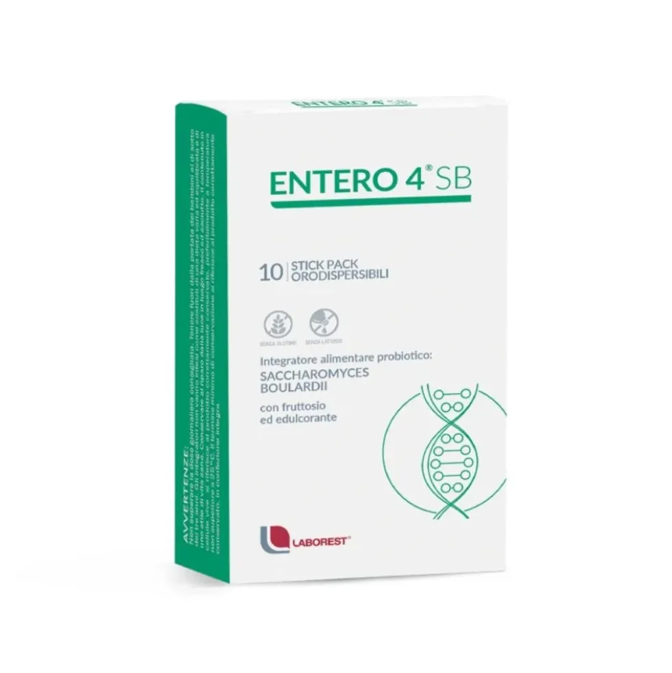 Laborest Entero 4 SB Integratore Alimentare Probiotico, 10 stick