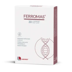 Laborest Ferromas Integratore di Ferro Vitamina C e Acido Folico, 30 Compresse