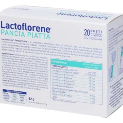 Lactoflorene Pancia Piatta - Integratore di fermenti lattici per il gonfiore, 20 buste T-Win