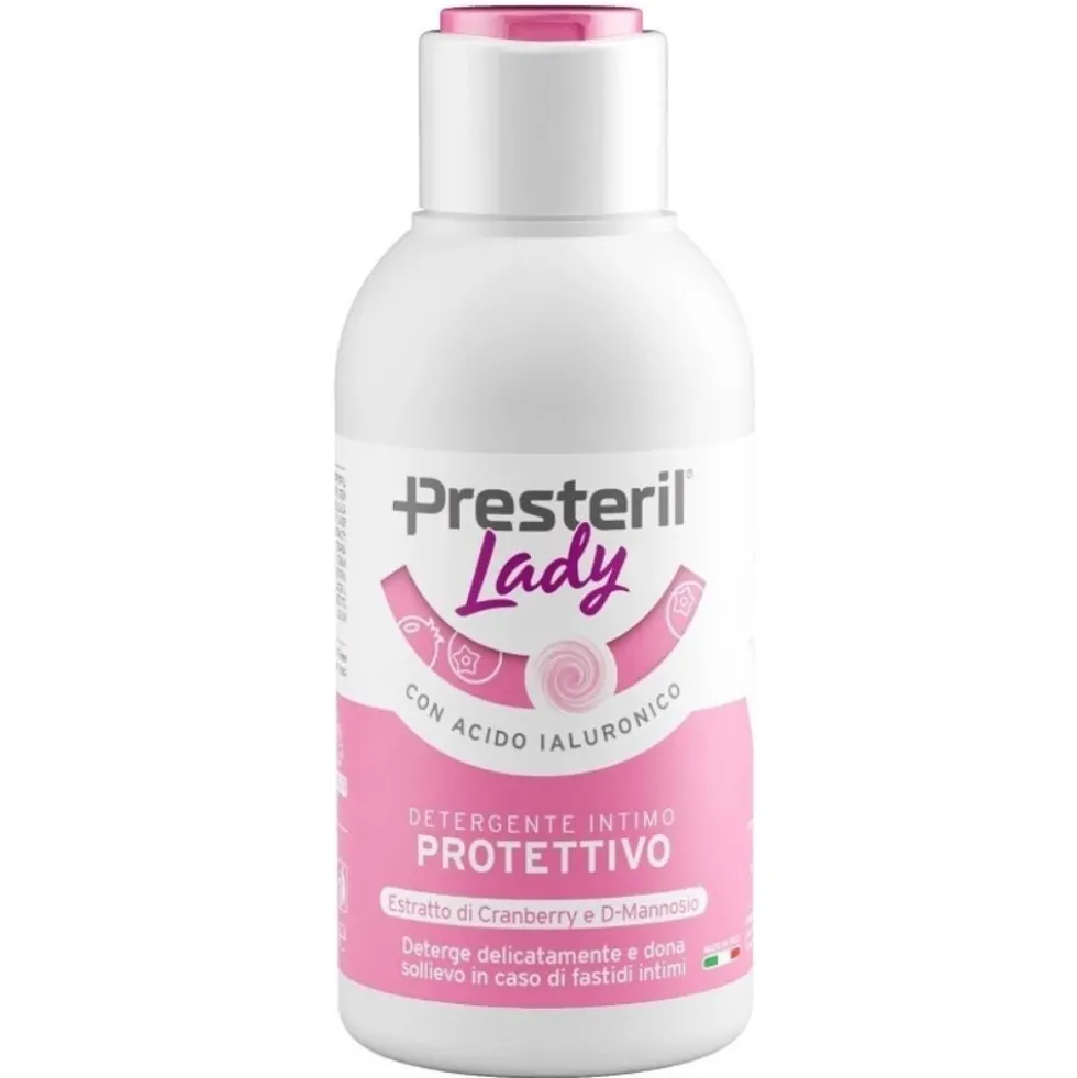 Lady Presteril Detergente Intimo Protettivo con Acido Ialuronico, 100ml