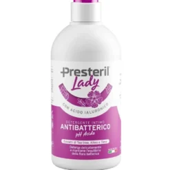 Lady Presteril Detergente intimo antibatterico - Detergente a pH acido per l'igiene, 500 ml