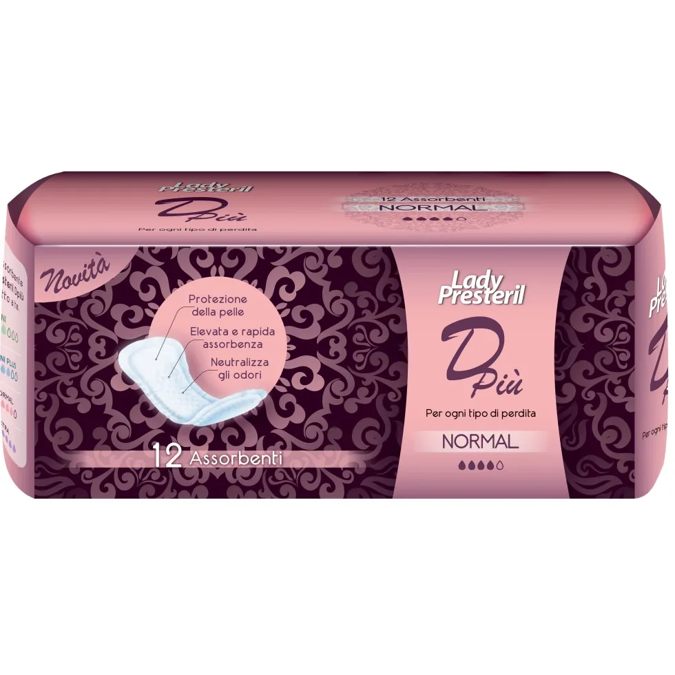 Lady Presteril DPiù Normal - Lady presteril più assorbenti, 12 pezzi