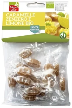 La Finestra sul Cielo Caramelle Zenzero e Limone BIO, 50g