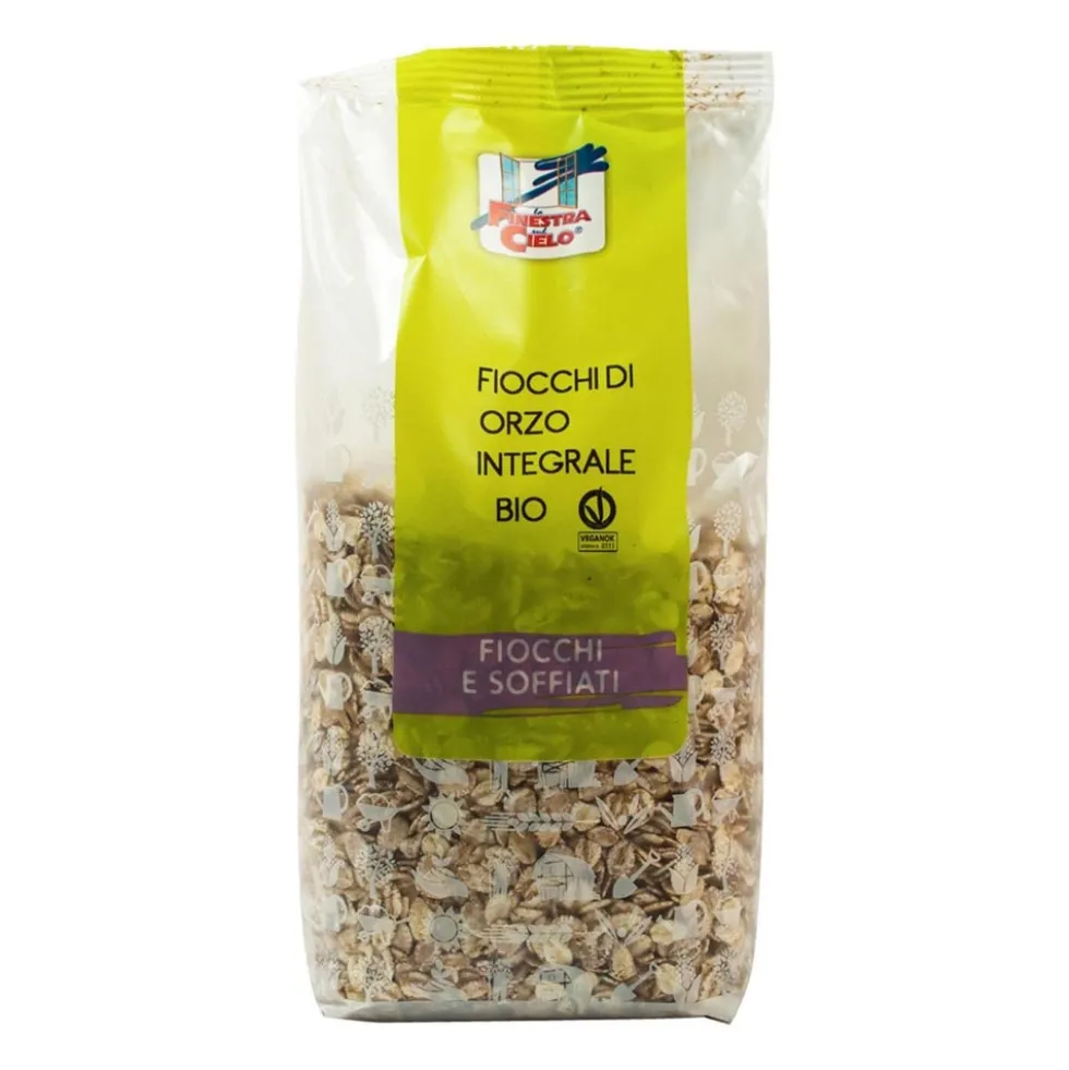 La Finestra sul Cielo Fiocchi di Orzo Integrale Bio, 500g