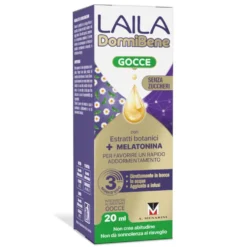 Laila DormiBene - Integratore alimentare in gocce per il sonno e il rilassamento, 20 ml