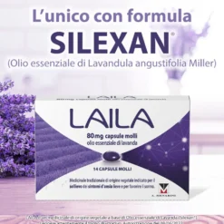 Laila per Ansia Lieve a base di Olio Essenziale di Lavanda, 14 Capsule Molli