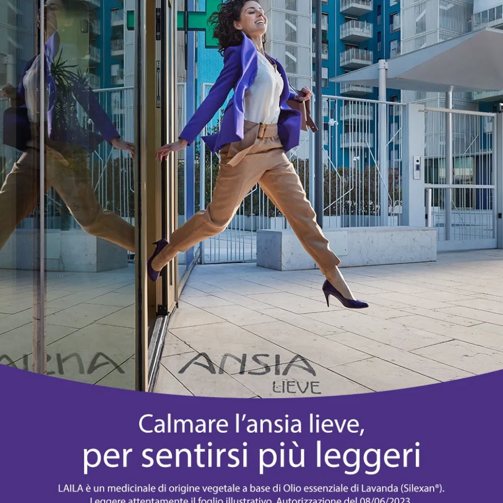 Laila per Ansia Lieve a base di Olio Essenziale di Lavanda, 14 Capsule Molli