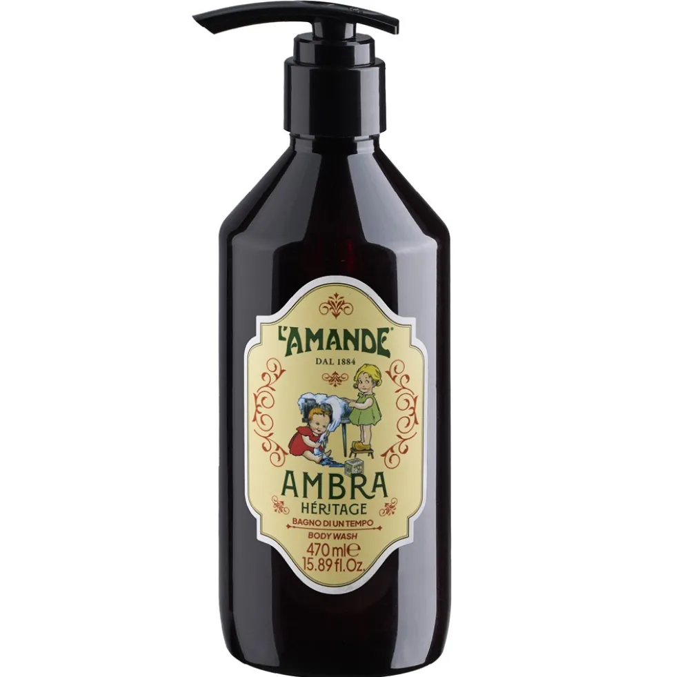 L'Amande Bagno di un Tempo Ambra Bagnoschiuma, 470 ml