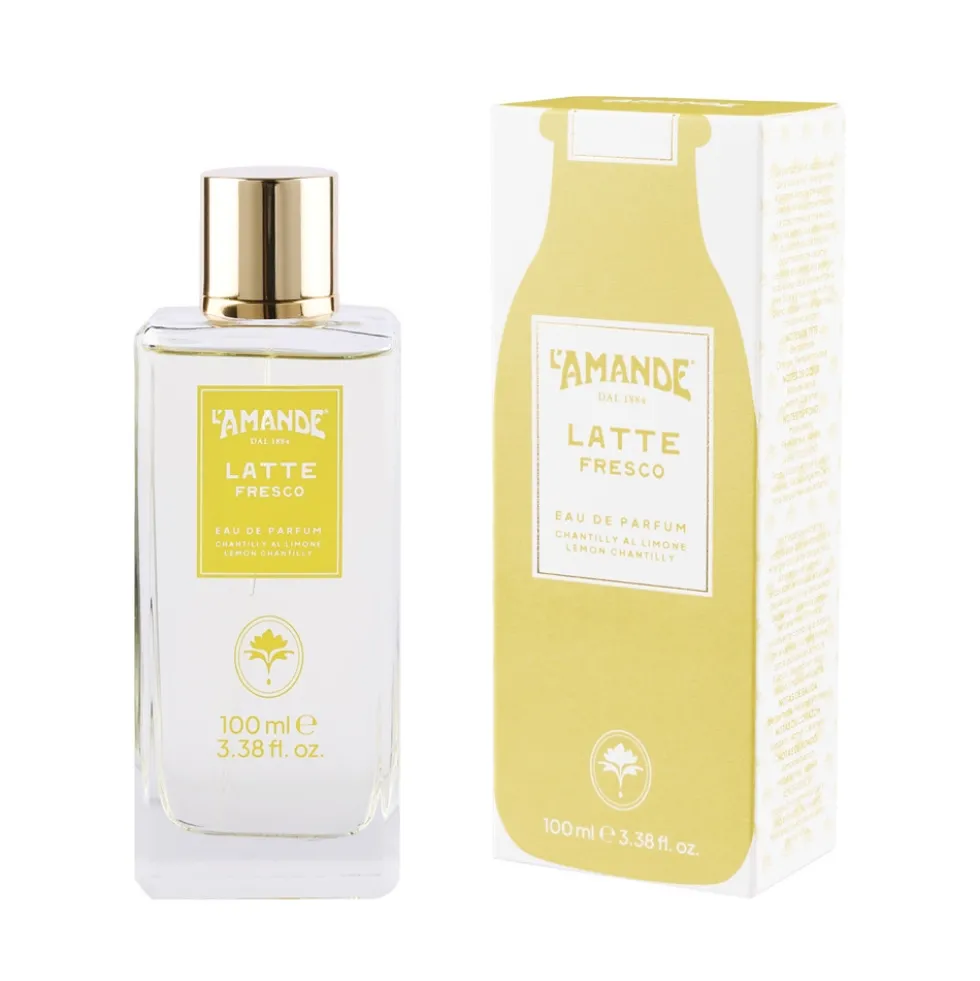 L'Amande Latte Fresco Eau de parfum Chantilly al limone e latte fresco note agrumate, 100 ml