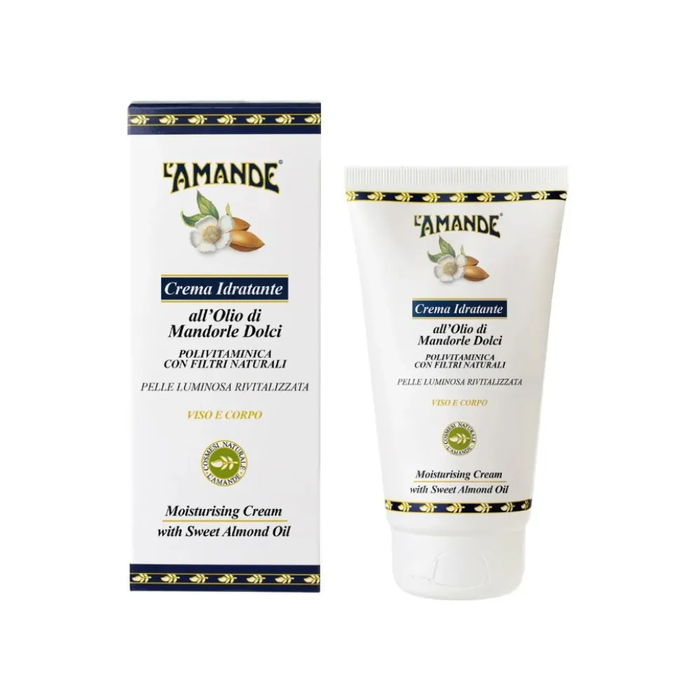 L'Amande Marseille - Crema Viso e Corpo all'Olio di Mandorle Dolci, 150ml