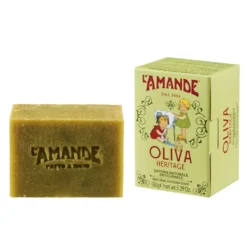 L'Amande Sapone Naturale Artigianale Oliva emolliente per la pelle secca, 150 g