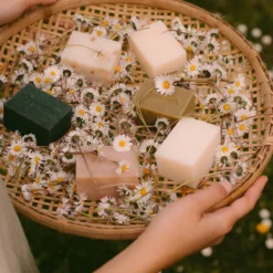 L'Amande Sapone naturale artigianale alla mentuccia detergente e tonificante, 150 g