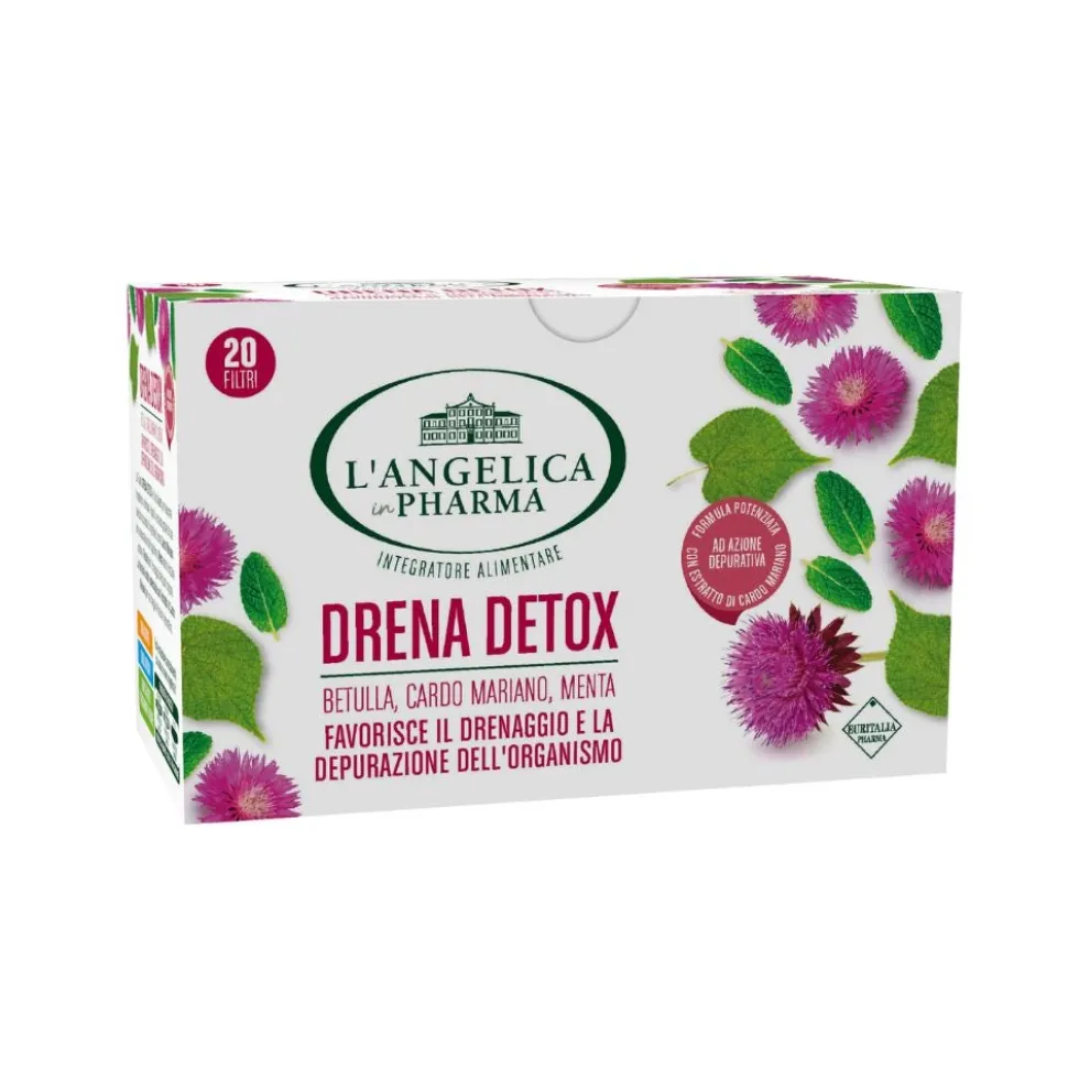 L'Angelica Drena Detox Tisana, 20 filtri