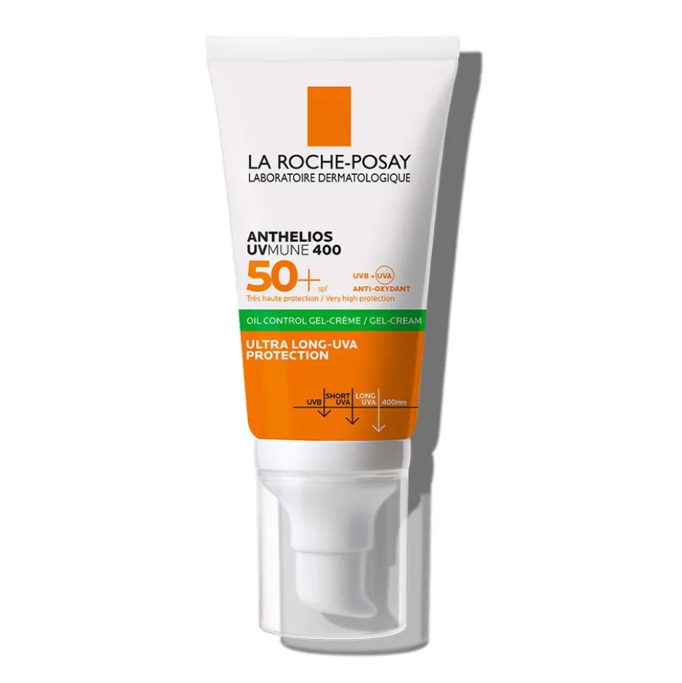 La Roche-Posay Anthelios - Gel Crema Solare Viso Tocco Secco SPF50+, 50ml