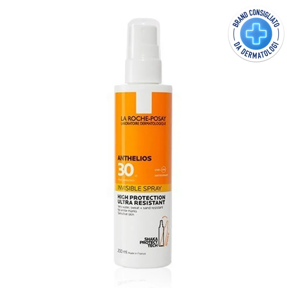 La Roche-Posay Anthelios - Spray Solare Corpo Invisibile UVA/UVB SPF30, 200ml