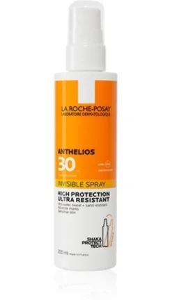 La Roche-Posay Anthelios - Spray Solare Corpo Invisibile UVA/UVB SPF30, 200ml