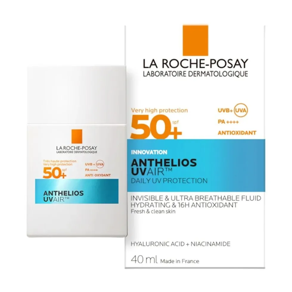 La Roche-Posay Anthelios - UVAir SPF50+ Protezione Solare Pelli Sensibili Leggera come l'Aria, 40ml