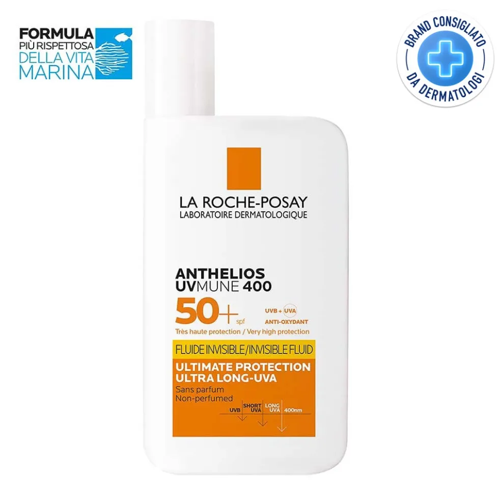 La Roche-Posay Anthelios - UVMune400 Fluido Invisibile SPF50+ Senza Profumo,50ml