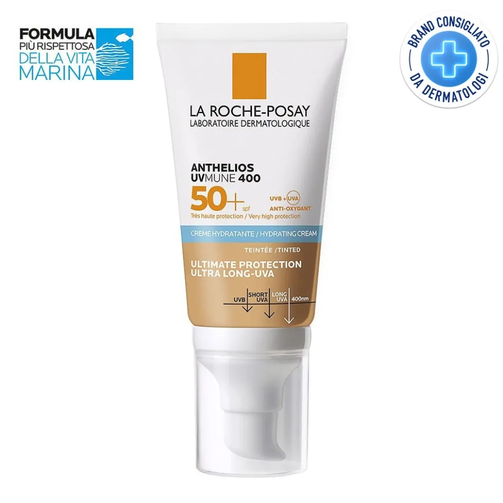 La Roche-Posay Anthelios - UVMune 400 Crema Idratante Colorata SPF50+, 50ml