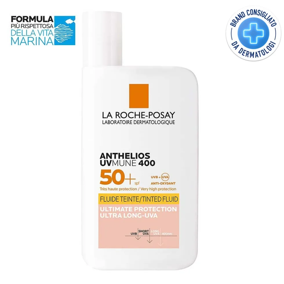 La Roche-Posay Anthelios - UVMune 400 Fluido Invisibile Colorato SPF50+, 50ml